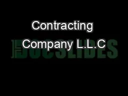 Contracting Company L.L.C