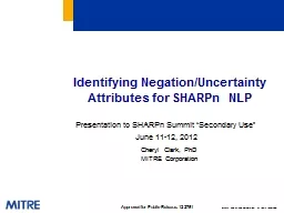 Identifying Negation/Uncertainty Attributes for