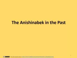 The Anishinabek in the Past