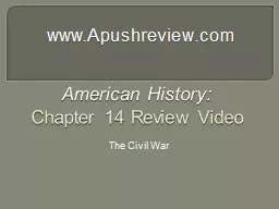 American History:  Chapter 14 Review Video