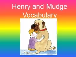 Henry and Mudge Vocabulary