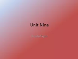 Unit Nine Grade Eight 1. apt