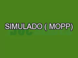 SIMULADO ( MOPP)