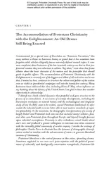 HAPTER  The Accommodation of Protestant Christianity w