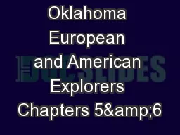 Exploring Oklahoma European and American Explorers Chapters 5&6