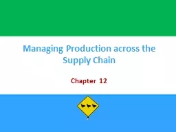 Managing Production across the Supply Chain