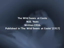 The Wild Swans at  Coole