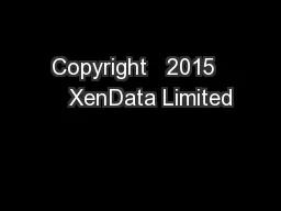Copyright   2015     XenData Limited