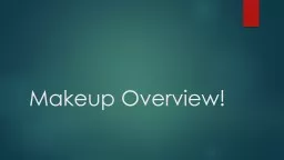 Stage Makeup Overview! Make up examples!