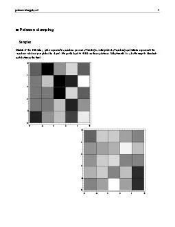 Poisson clumping Samples Which of the following grids