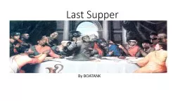 Last Supper By BOATANK Last Supper