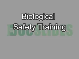 Biological Safety Training