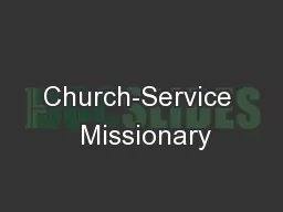 Church-Service  Missionary