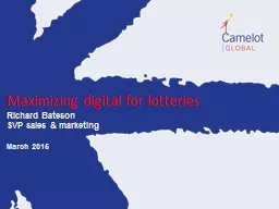 Maximizing  digital for lotteries
