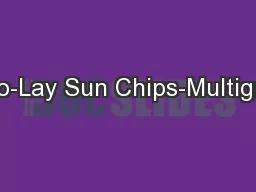 Frito-Lay Sun Chips-Multigrain