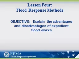 Lesson Four: Flood Response Methods