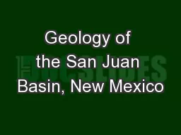 Geology of the San Juan Basin, New Mexico