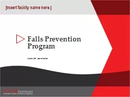 Falls Prevention  Program
