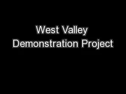 West Valley Demonstration Project