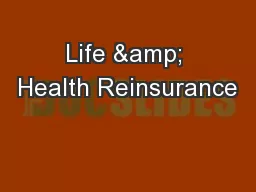 Life & Health Reinsurance