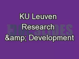KU Leuven Research & Development