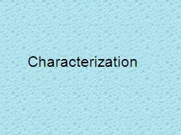 Characterization   Characterization