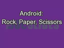 Android: Rock, Paper, Scissors