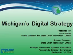 Michigan’s Digital  Strategy