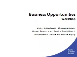 Business Opportunities Workshop