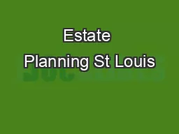 Estate Planning St Louis