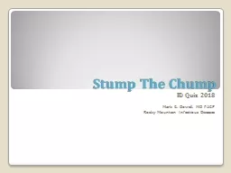 Stump  T he Chump ID Quiz 2018