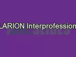 CLARION Interprofessional