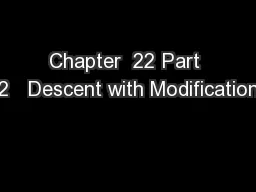 Chapter  22 Part 2   Descent with Modification