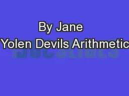 By Jane  Yolen Devils Arithmetic