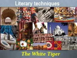 The White Tiger Literary techniques