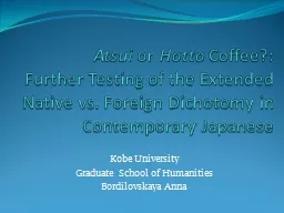 Atsui  or  Hotto   Coffee?: