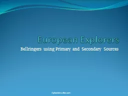 European Explorers Bellringers