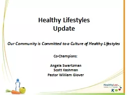 Healthy Lifestyles Update