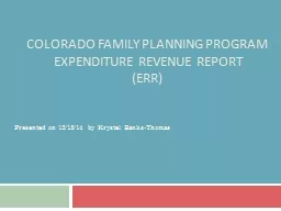 Colorado Family Planning Program