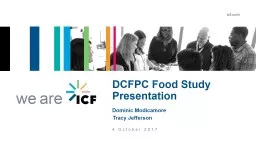 4 October 2017 DCFPC Food Study Presentation