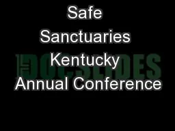 Safe Sanctuaries Kentucky Annual Conference