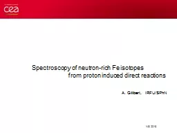 Spectroscopy  of neutron-