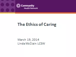 The Ethics of Caring 	 March 19, 2014
