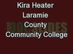 Kira Heater Laramie County Community College