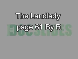 The Landlady page 61 By R