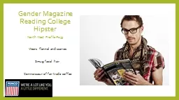 Gender Magazine Reading College Hipster