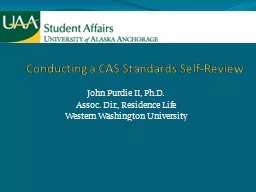 Conducting a CAS  Standards