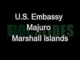 U.S. Embassy Majuro Marshall Islands