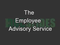 The Employee  Advisory Service