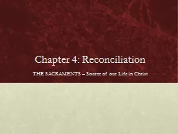 Chapter 4: Reconciliation